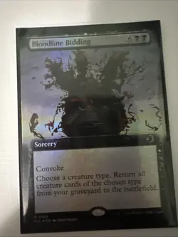 Bloodline Bidding (Extended Art) Lorwyn Eclipsed Foil - Image 1