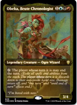 Obeka, Brute Chronologist (Foil Etched) (Foil) Commander Legends, 609 NM - Image 1