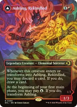 Foil Ashling, Rekindled (Borderless) [Lorwyn Eclipsed] MTG - Image 1