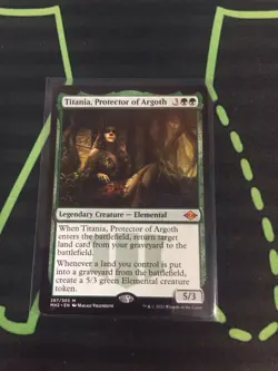 MTG Magic The Gathering Titania, Protector Of Argoth MH2 Mythic Green Elemental - Image 1