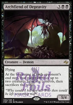 Archfiend of Depravity 1x FOIL FRF MTG Fate Reforged Rare MINT black - Image 1