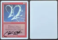 RARE SIGNED MtG Magic Christopher Rush _ Revised Artist Proof _ MANABARBS _1/50! - Image 1
