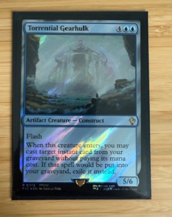 MTG: Torrential Gearhulk (Surge Foil) Commander: Final Fantasy Foil NM - Image 1