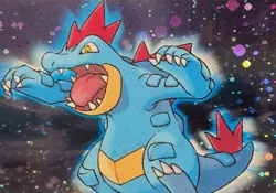 1999 PSA 10 Pokemon Japanese Feraligatr #160 Neo Premium File 1 NPF1 Sugimori - Image 3