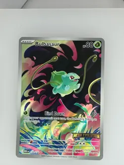 2025 Pokemon Mega Evolution Bulbasaur (Stamped) 133/132 NM - Image 1