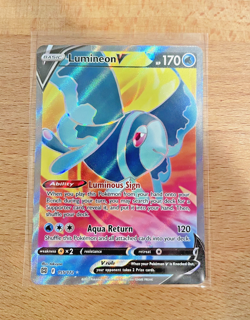 Pokemon TCG Lumineon V Full Art Sword & Shield Brilliant Stars 155/172 NM - Image 1