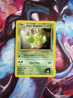 Pokemon TCG Erika's Weepinbell Gym Heroes 49/132 Regular Unlimited Uncommon LP - Image 1