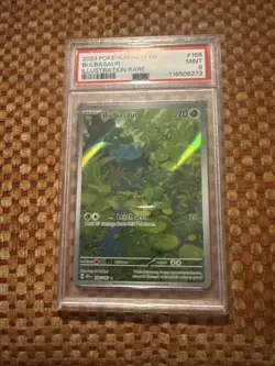 2023 POKEMON MEW EN-151 ILLUSTRATION RARE #166 BULBASAUR PSA 9 - Image 1
