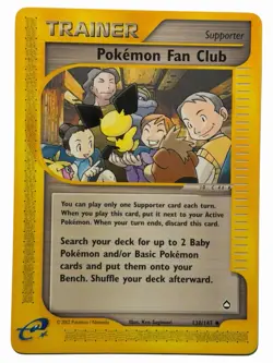 Pokemon Fan Club - Aquapolis 130/147 2002 - E Reader - Pokemon TCG - WOTC - NM - Image 1