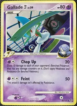 Gallade - (DPPt Rising Rivals) 020/111 Deck Exclusives Holo (See Photos) Pokemon - Image 1