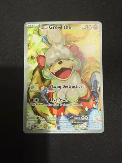 Hisuian Growlithe 181/167 Sv06: Twilight Masquerade Holo Pokemon TCG - Image 1