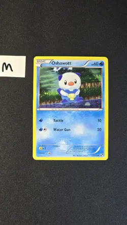 Oshawott Cosmos Holo 27/114 NM Pokemon Black & White Series - Image 1
