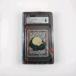 Snorlax Pokemon Merlin 1998 Sticker Series 1-S22 Holographic CGC Grade 9 Mint. - Image 1