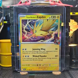 Team Rocket's Zapdos Destined Rivals Holo Pokemon TCG 070/182 SV10 Rare - Image 1