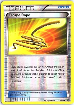 Escape Rope XY - Primal Clash 127/160 LP Reverse Foil Pokemon - Image 1