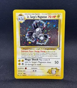 Pokemon TCG Lt. Surge's Magneton Gym Heroes 8/132 Holo Unlimited Rare - Image 1