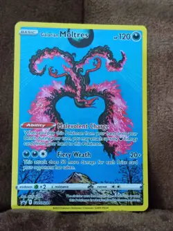 Pokemon Galarian Moltres SWSH284 Crown Zenith Promo Holo - Image 1