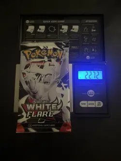 Very Heavy! 22.72g Pokemon TCG SV10.5 White Flare Booster Pack Sealed! - Image 1