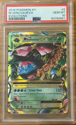 2016 POKEMON XY EVOLUTIONS #2 M VENUSAUR EX EVOLUTIONS - Image 1