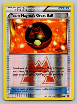Pokemon TCG Double Crisis Team Magma's Great Ball 31/34 Reverse Holo - Image 1