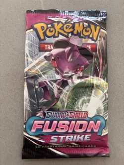 20.5g Pokemon TCG Sword & Shield Fusion Strike Booster Pack From ETB Genesect - Image 2
