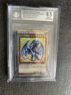 Yugioh BGS 8.5 Blue-Eyes White Dragon (Starlight Rare) BLMM-EN001 - Image 1