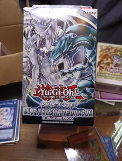 YuGiOh Saga of Blue-Eyes White Dragon Structure Deck Unlimited Edition Sealed - Image 1