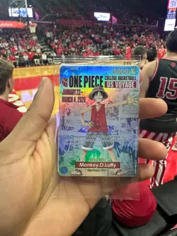 One Piece College Basketball US Voyage Monkey D. Luffy Card - UNOPENED Rutgers - Image 1
