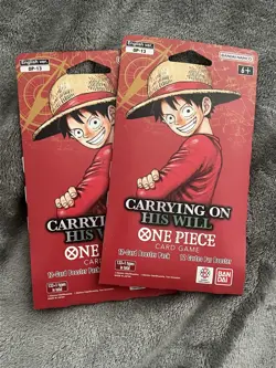 2. Sleeved Booster Packs One Piece TCG OP13 Carrying On His Will Factory Sealed - Image 1