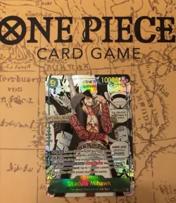 Dracule Mihawk OP14-119 SEC Manga Alt Art The Azure Sea's Seven - Image 1