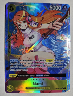One Piece TCG Two Legends Nami OP08-106 Super Rare NM English Alternate Art - Image 1
