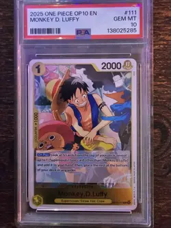 Monkey.D.Luffy Royal Blood Foil OP10-111 PSA 10 - Image 1