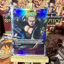 ONE PIECE TCG: Zoro-Juurou ST18-004 SR PURPLE - Image 1