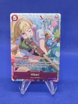 One Piece A Fist of Divine Speed Hibari OP11-010 Alternate Alt Art Super Rare NM - Image 1