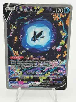 Pokemon Card TCG - Full Art Lumineon V - Crown Zenith GG39/GG70 NM - Image 1