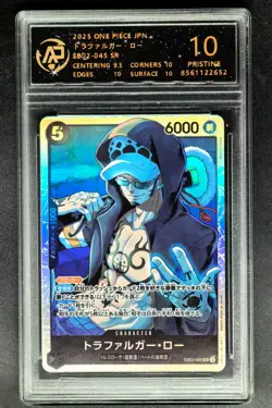 ONE PIECE JPN. cards Trafalgar D. Water Law EB02-045 SR RPA 10 (SAME AS PSA 10) - Image 1