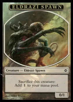 Eldrazi Spawn Token Rise of Eldrazi MTG Magic the Gathering card - Image 1