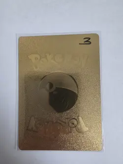 Pokemon Gold Foil Fan Art Card Meowth Vmax - Image 2