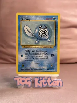 Poliwag - 59/102 - Common - Base Set - Pokemon Card - LP - TCGKITTEN - Image 1