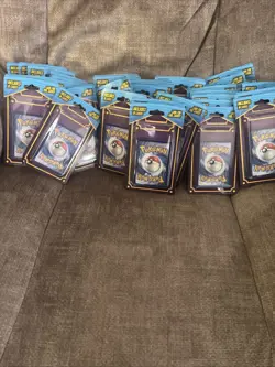 POKEMON 10 Packs of 10 Cards Look for Foil Card Sealed UNOPENED MJ Holding - Image 2