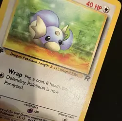 Dratini 53/82 1st Edition Team Rocket Set Pokemon Card DMG - Image 2