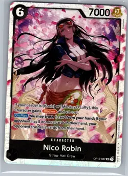 Nico Robin OP12-087 SR English Legacy of the Master - One Piece Card - NM - Image 1