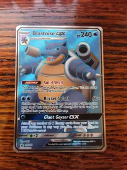 EXC - Blastoise GX SM189 - Black Star Promo - Full Art Ultra Rare Pokemon Card - Image 1