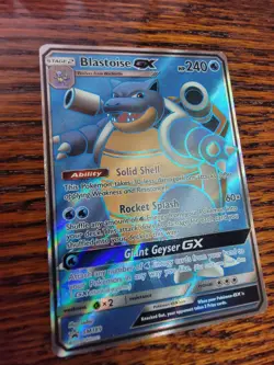 EXC - Blastoise GX SM189 - Black Star Promo - Full Art Ultra Rare Pokemon Card - Image 2
