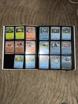 Pokemon Scarlet & Violet Card Lot Binder Partial Set Black Bolt White Flare! - Image 4