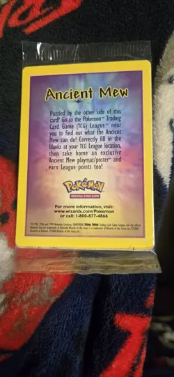 Sealed Ancient Mew Holofoil Promo Card Pokemon the Movie 2000 - Image 1