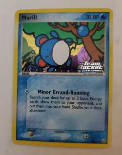 Marill 68/109 Stamped Reverse Holo Pokemon Card - Image 2