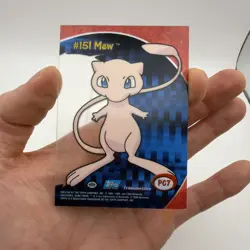 2000 TOPPS POKEMON TV ANIMATION CLEAR CARDS MEW #PC 7 - Image 2