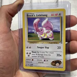 POKEMON Brock's Lickitung 41/132 -- Gym Heroes Vintage Nintendo LP+ Card WOTC - Image 2