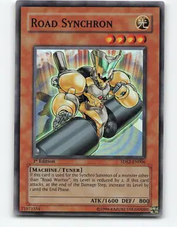 Road Synchron #5DS2-EN006 Super Rare 1st Edition Yugioh Card - Image 1
